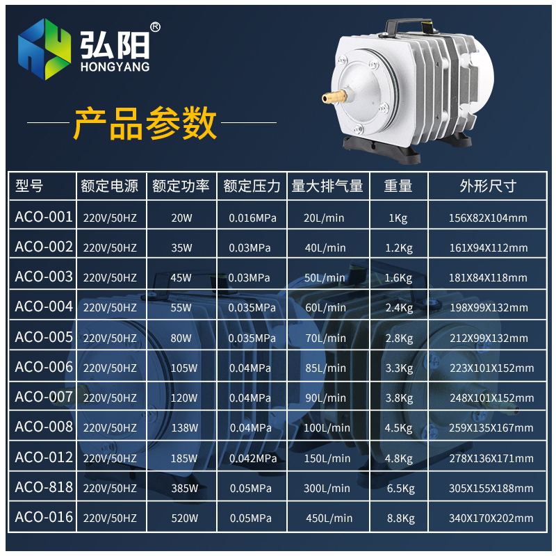 激光切割机专用电磁气泵激光雕刻镭射机增压泵冲氧泵刻章机空气泵