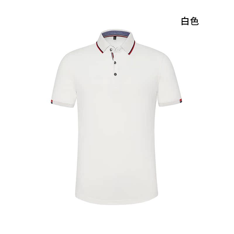 冰离子丝光翻领polo衫短袖文化衫工作服定做diy印字企业LOGO刺绣