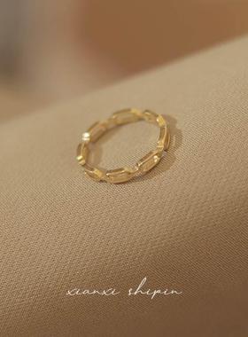 镂空设计时尚链条戒指