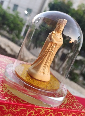 妈祖神像摆件沙金工艺雕刻家居供奉海神娘娘天上圣母公仔保佑平安