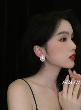 HUALU港风高级感复古耳环