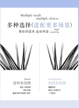 EgiAngi异姬【异姬岩】巴斯夫毛料柔软浓密仿嫁接三簇上眼下睫毛