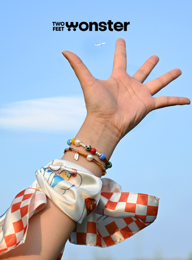 两脚怪小众原创可叠戴手链女珍珠