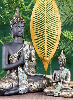 泰国佛像摆件三宝装饰品