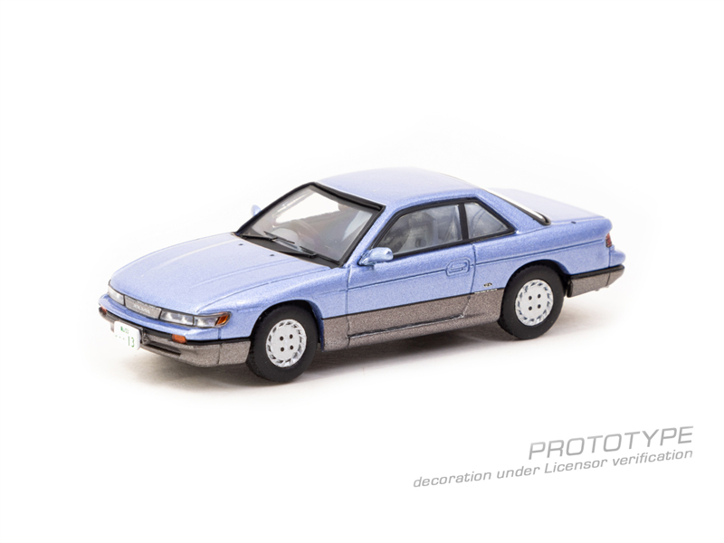 Tarmac Works 1:64日产 Nissan Silvia(S13) Blue/Grey合金车模-图3