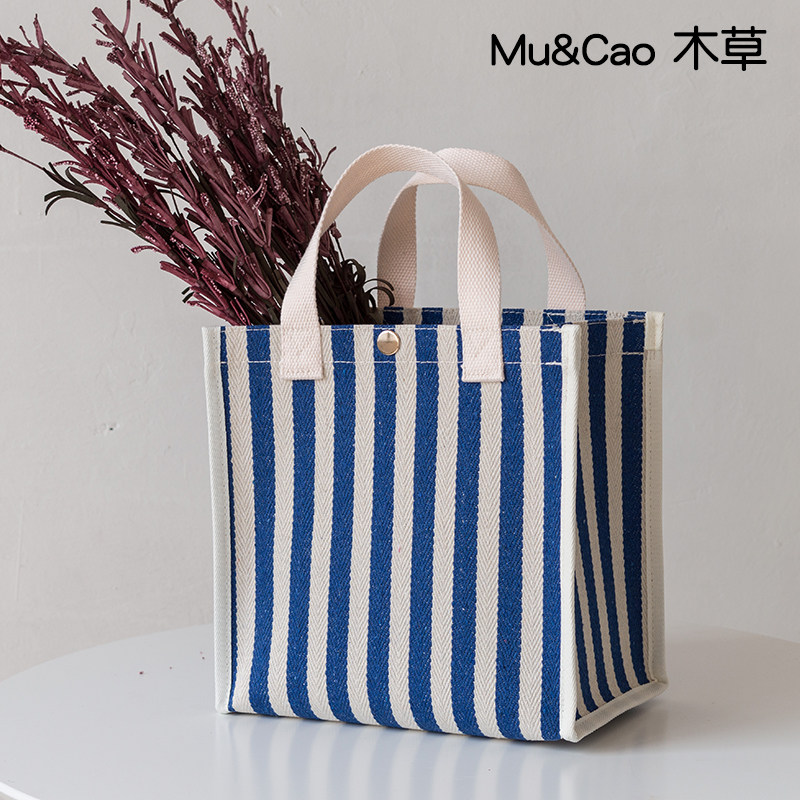 饭盒袋防水手提上班族简约日式带饭大号大容量妈咪手提帆布便当包,淘宝优惠券,粉丝福利购,淘宝优惠卷