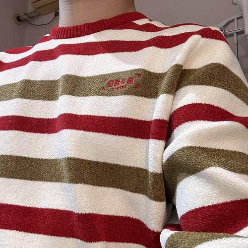 李宁日进斗金毛衣男2025春季新款刺绣拜年服蛇年新春卫衣AMBV051 - 图3