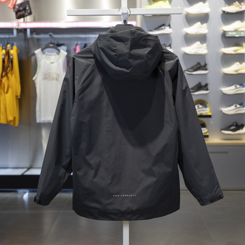 李宁三合一冲锋衣男2025冬季新款旅行加绒保暖风衣外套AWBU009,淘宝优惠券,粉丝福利购,淘宝优惠卷