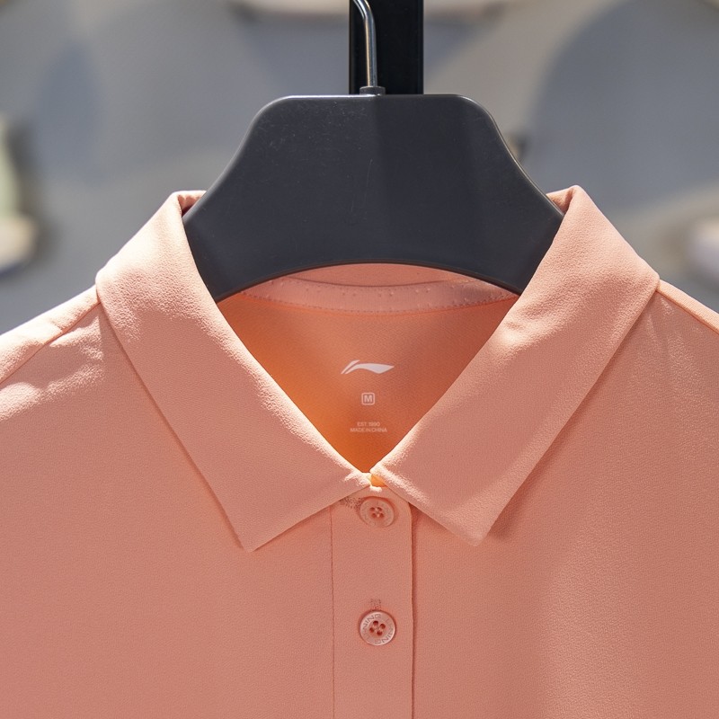 李宁POLO衫女2025夏季新款翻领商务休闲T恤速干凉感短袖APLU190,淘宝优惠券,粉丝福利购,淘宝优惠卷