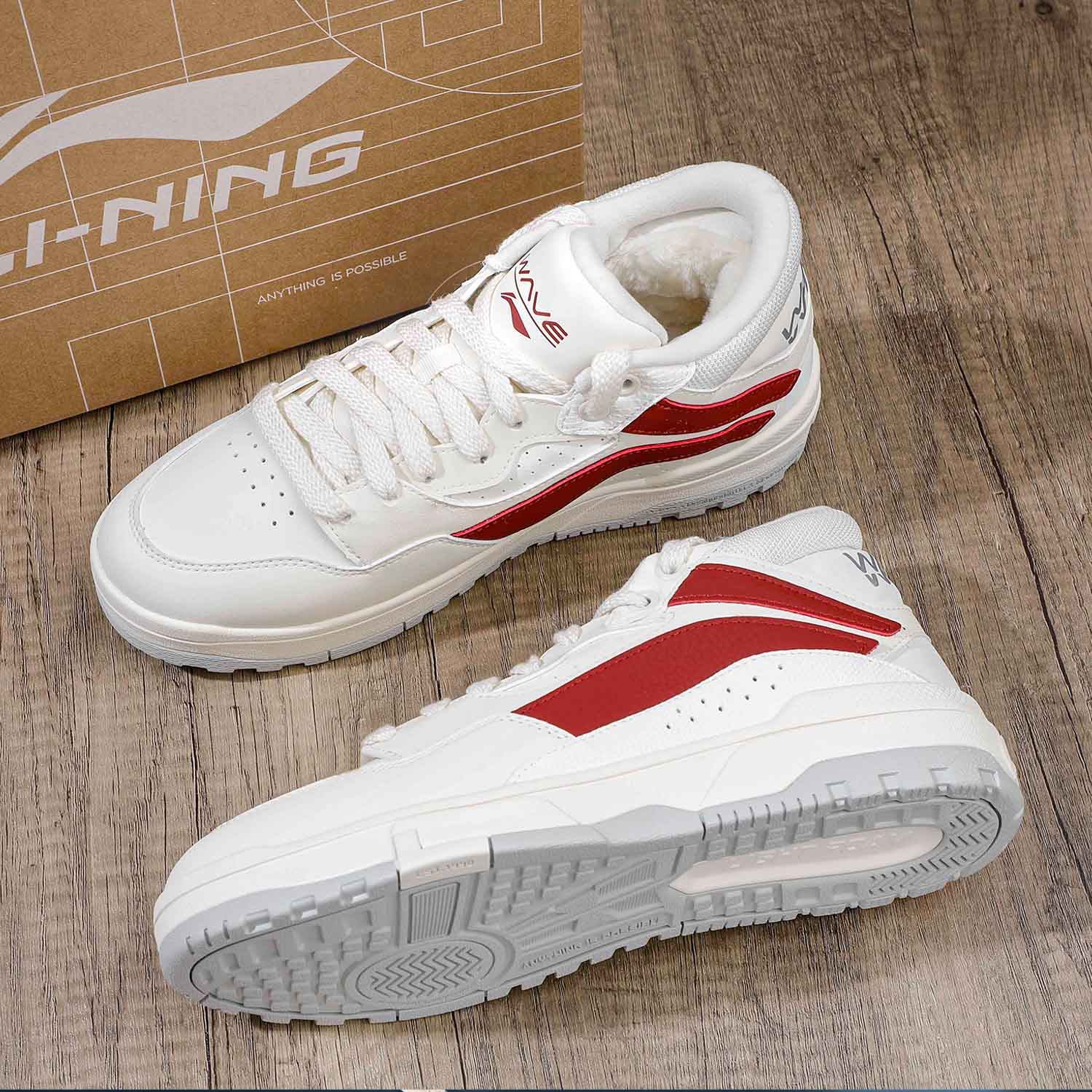 李宁惟吾MID板鞋男2025冬款加绒舒适保暖软弹中帮休闲鞋AGCU159,淘宝优惠券,粉丝福利购,淘宝优惠卷