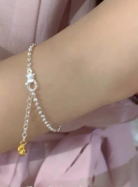 极光多彩水晶碎银手链女轻奢时尚高级感简约精致高颜值闺蜜配饰