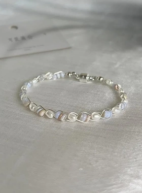 「拾贝」法式浪漫珍珠串珠手链精致高颜值配裙子手饰礼物