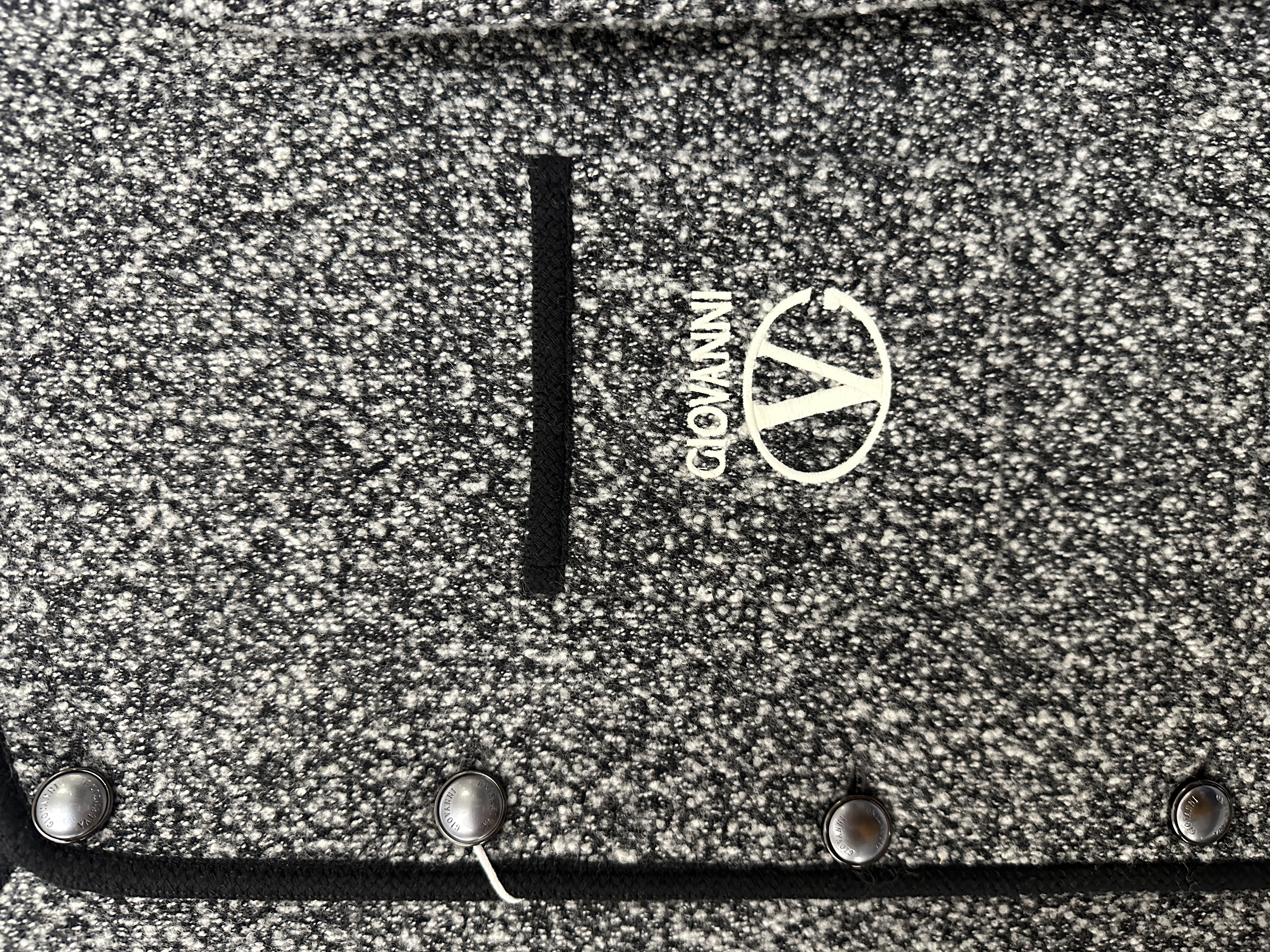 Giovanni Valentino 25秋冬新款 男士logo字母刺绣外套VT55182205 - 图2