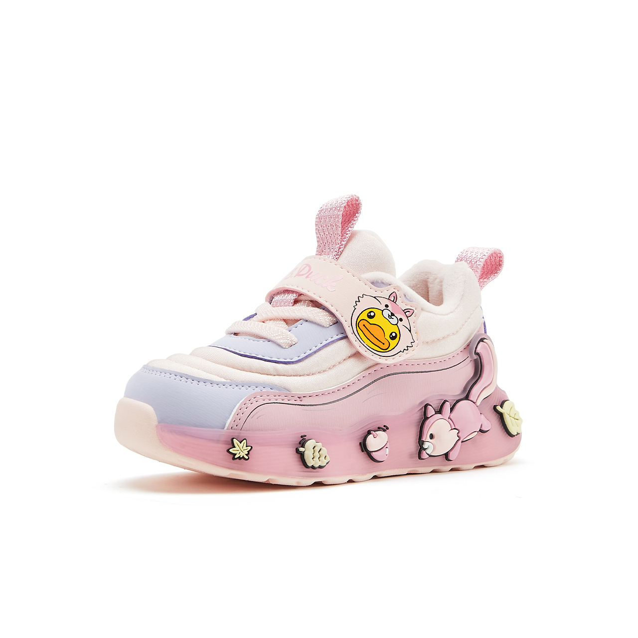 B.Duck小黄鸭童鞋女童运动鞋秋冬新款儿童鞋子女宝宝棉鞋男童软底