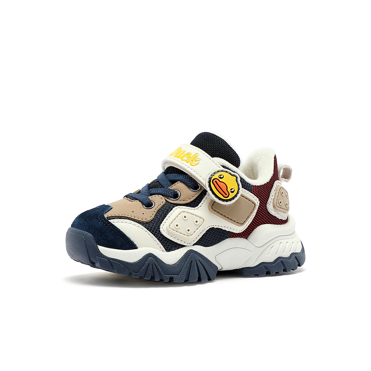 B.Duck小黄鸭童鞋男童运动鞋加绒二棉冬季新款儿童棉鞋户外鞋潮牌