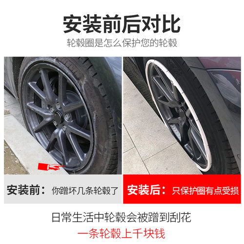 适用于Tesla特斯拉Model3/Y18寸19寸/20寸轮毂罩轮毂圈改装配件丫 - 图1