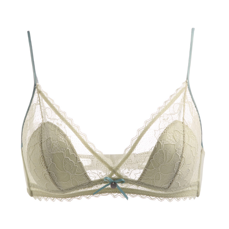 妮塔真丝无钢圈法式性感甜蜜内衣 妮塔文胸