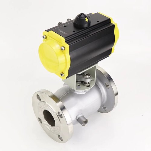 BQ641F-16P 304不锈钢气动保温球阀 一体式法兰夹套保温球阀 - 图0