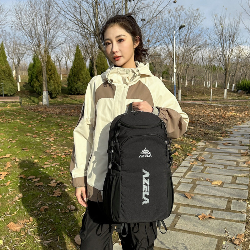 Azela fashionable and versatile backpack large capacity casual travel backpack simple outdoor hiking sports mountaineering bag