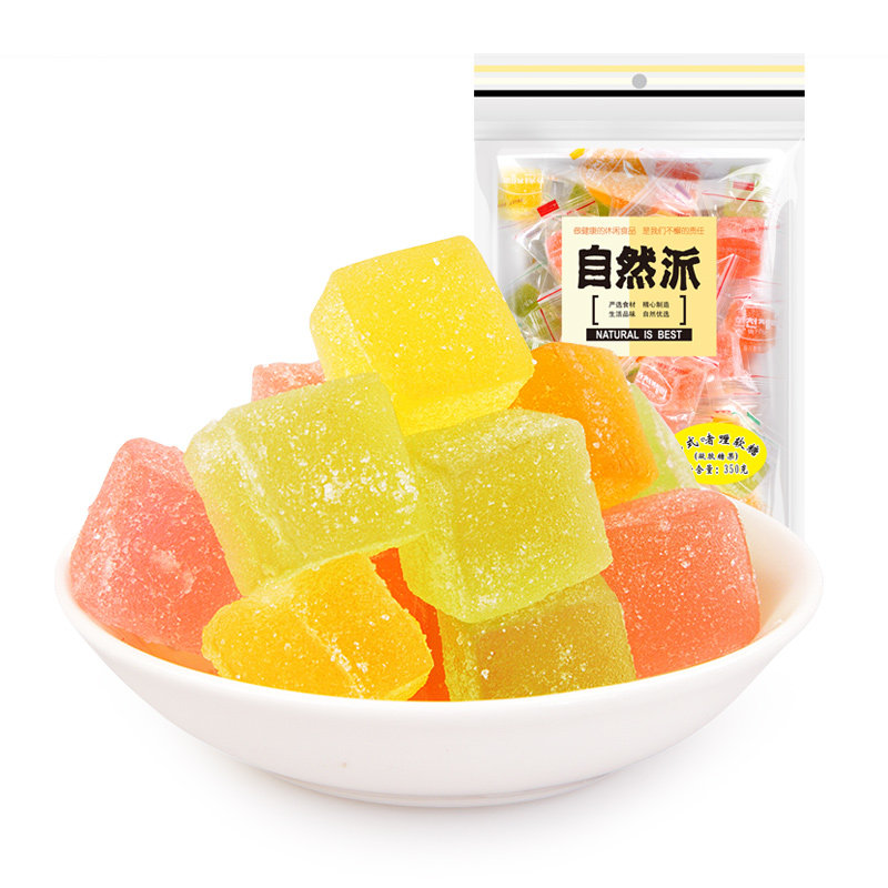 自然派韩式啫喱软糖350g包装水果味喜糖婚庆糖橡皮糖糖休闲零食年,淘宝优惠券,粉丝福利购,淘宝优惠卷
