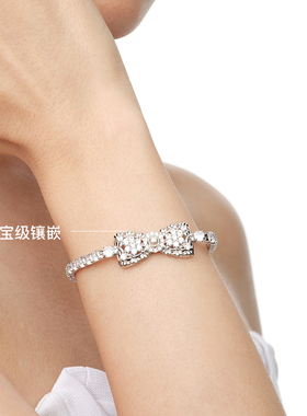 YVMIN尤目 x JORYA 蕾丝蝴蝶结锆石手链手饰生日礼物设计师新品
