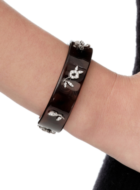 YVMIN尤目锆石碎花醋酸手镯