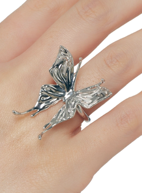 YVMIN/尤目蝴蝶开口戒指尾戒