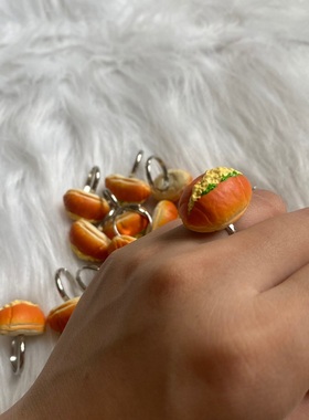 灵魂挚友｜创意夹心面包戒指