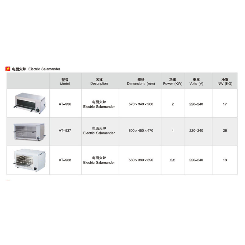 面火炉商用新粤海AT-938电热焗炉升降式壁挂式烤鱼晒炉燃气烤箱 - 图1