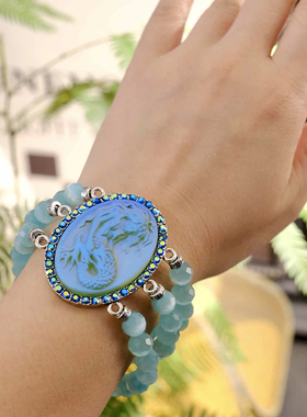 KirksFolly幻彩水晶美人鱼项链