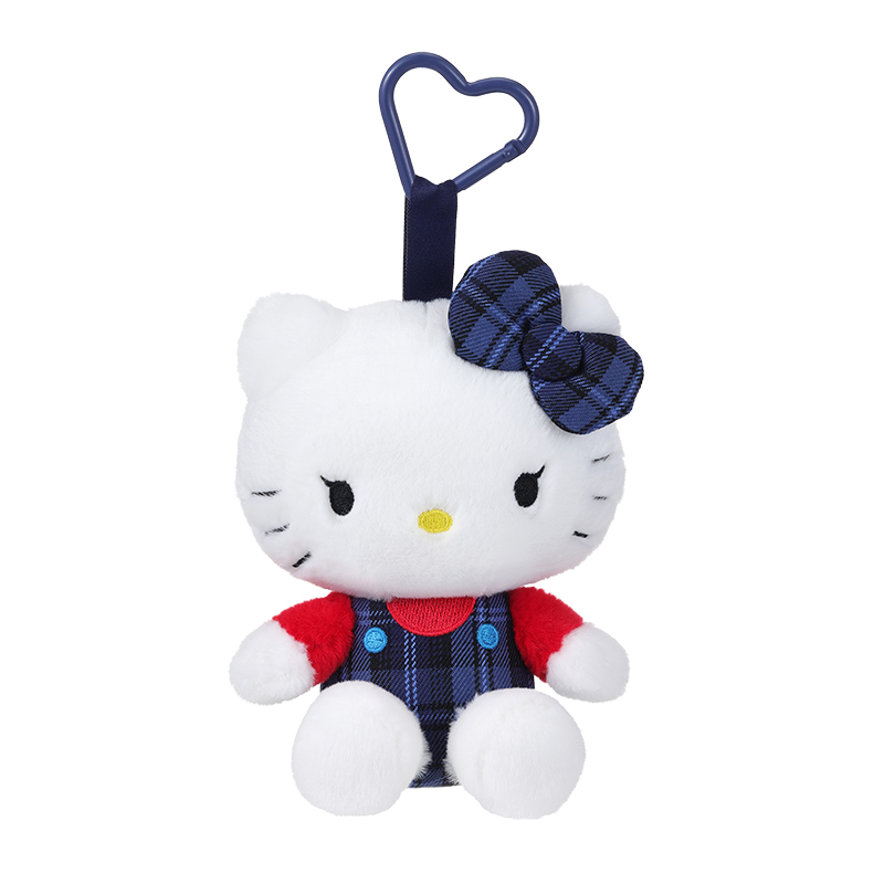 MINISO名创优品三丽鸥黑色HelloKitty毛绒挂件牛仔蓝玩偶公仔挂饰 - 图0