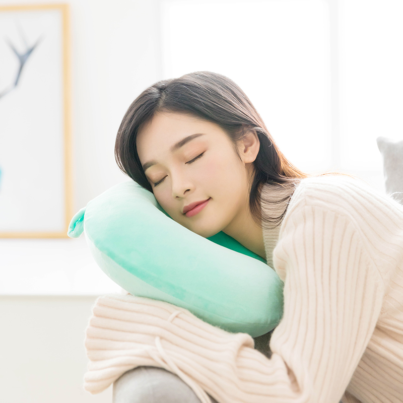 miniso名创优品旗舰店MINISO名创优品记忆棉U型枕护颈枕脖子颈椎午睡枕抱枕女回弹拆洗3