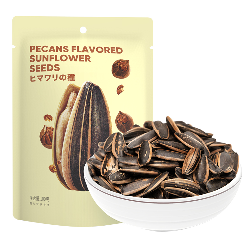 miniso名创优品旗舰店MINISO名创优品 焦糖山核桃洽洽香瓜子100g 葵花籽仁坚果炒货零食0