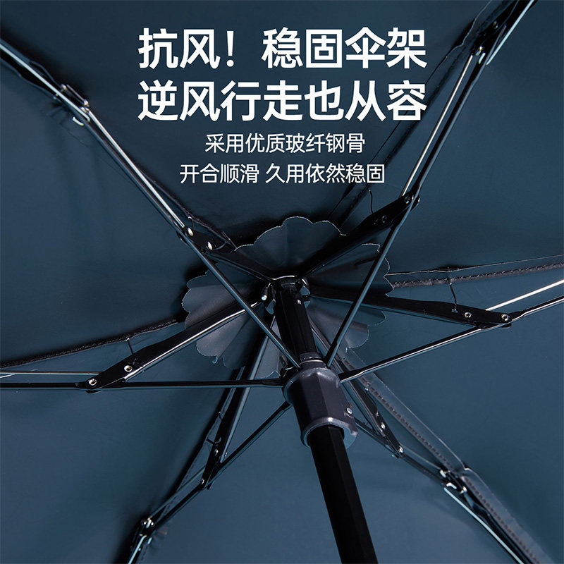 MINISO名创优品趣绘图案防晒伞五折叠太阳伞晴雨两用小巧便携口袋