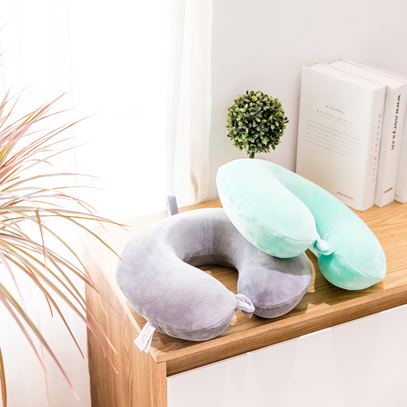 miniso名创优品旗舰店MINISO名创优品记忆棉U型枕护颈枕脖子颈椎午睡枕抱枕女回弹拆洗2