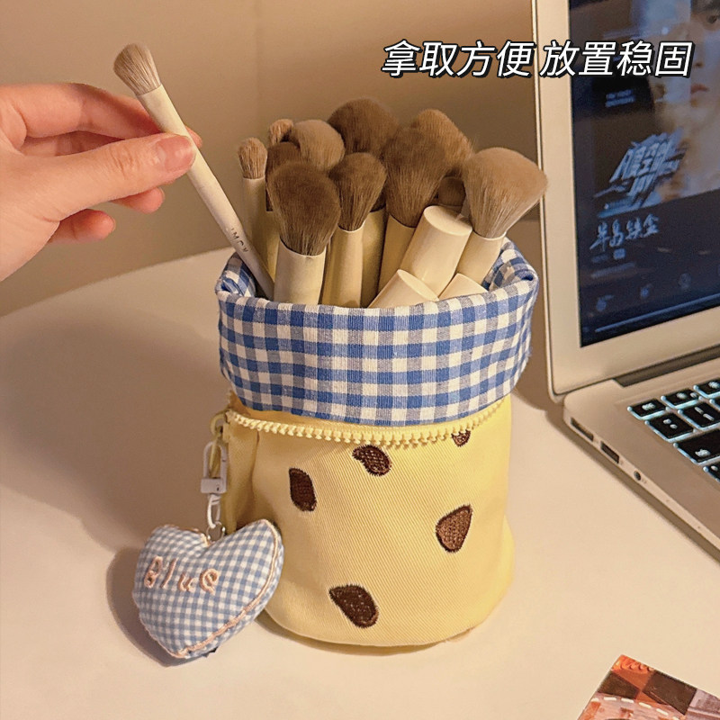 可爱化妆刷收纳包女外出便携大容量刷子眉笔眼影刷收纳袋2026新款,淘宝优惠券,粉丝福利购,淘宝优惠卷