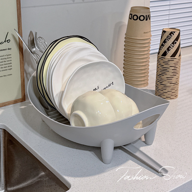 沥水碗盘架厨房台面碗碟收纳架家用多功能餐具碗筷收纳盒置物架,淘宝优惠券,粉丝福利购,淘宝优惠卷