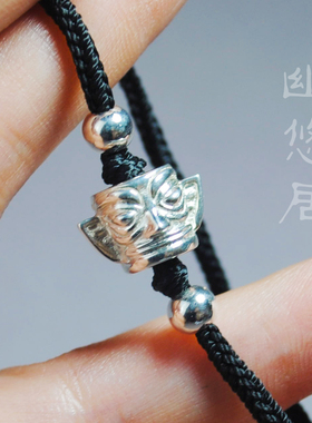 幽悠居999纯银精工手工编制青铜