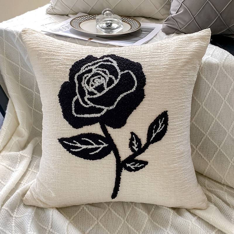 北欧ins风刺绣抱枕套格子客厅沙发靠枕床头靠垫摩洛哥民宿装饰枕,淘宝优惠券,粉丝福利购,淘宝优惠卷