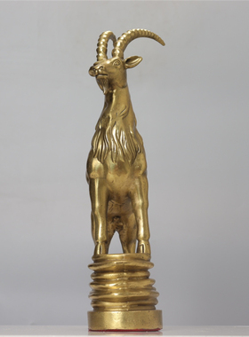 羚羊摆件办公室纯铜招财风水欧式