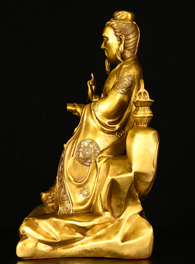 孙思邈铜摆件纯铜药王佛像家居诊所药房招财保平安中式桌面装饰品