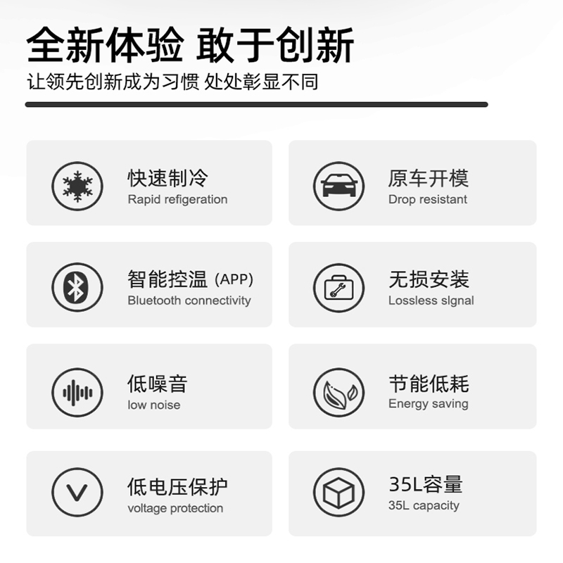 适用特斯拉车载冰箱Model3/Y/X12v压缩机制冷户外露营大容量冰箱 - 图3