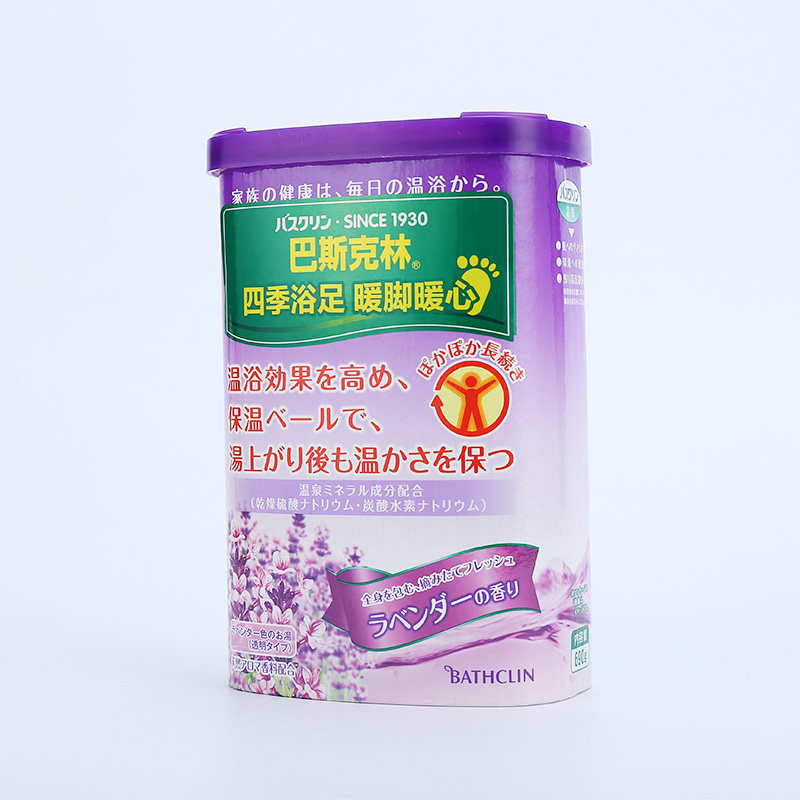 巴斯克林薰衣草香浴盐日本泡足浴盐 结媛居家日用浴盐