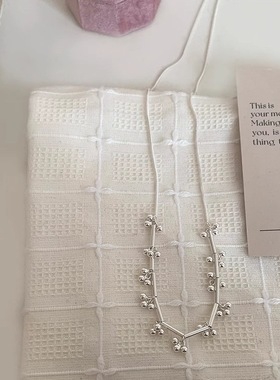 简约小众小葡萄串珠项链女2025新款轻奢高级感锁骨链气质韩系项链