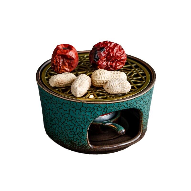 Peacock green retro candle tea warmer tea warmer base