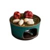 Peacock green retro candle tea warmer tea warmer base