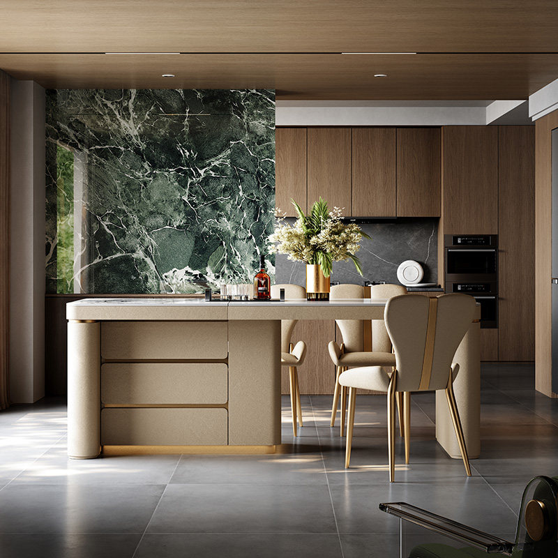 Mobeier 伸缩岛台餐桌一体电动升降齐平岛台小户型高级感家用吧台,淘宝优惠券,粉丝福利购,淘宝优惠卷