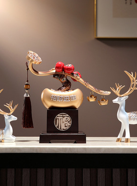 柿柿事事如意柿子元宝摆件中式客厅装饰玄关开业礼物乔迁新居礼品