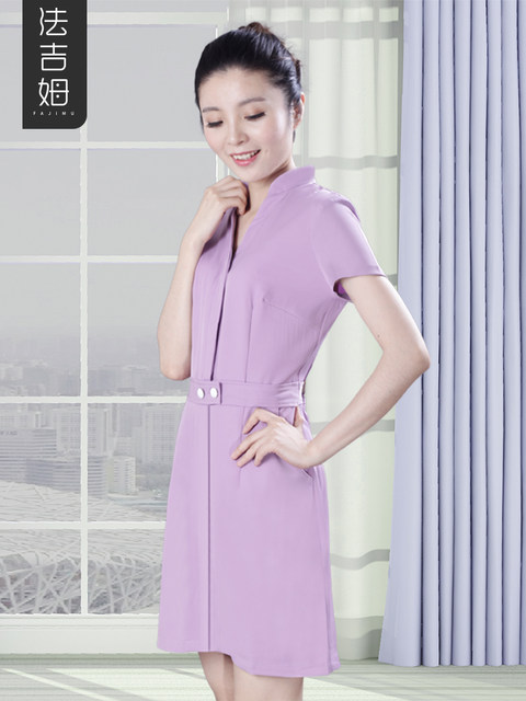 Beautician work clothes beauty salon dress technician clothes