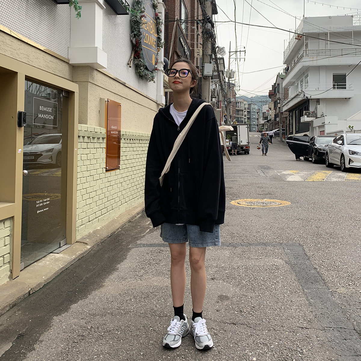 19 复古慵懒纯色宽松连帽卫衣女百搭休闲外套 秋冬 SIXI 四喜自制 19 复古慵懒纯色宽松连帽卫衣女百搭休闲外套 秋冬 SIXI 四喜自制